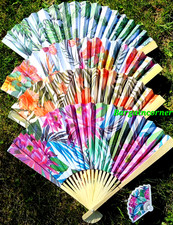 Hand Fan Sumner Portable Fan Summer Hand Held Wall Decoration Oriental Paper Fan