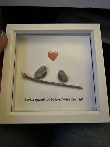 Christmas robins hand - robins, crafted