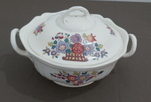 Vintage wedgwood floral basket - wedgwood,