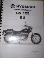 HYOSUNG GV125  EU PARTS CATALOGUE MANUAL