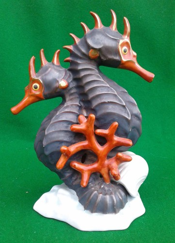 Herend pair of - herend, seahorses