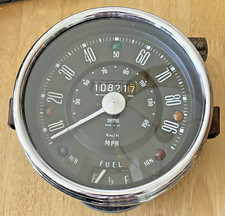 Classic MINI Smiths 90mph centre SPEEDO / FUEL gauge. 10821miles. SN4417/00