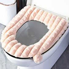 1pcs Furry Fleece Toilet Seat
