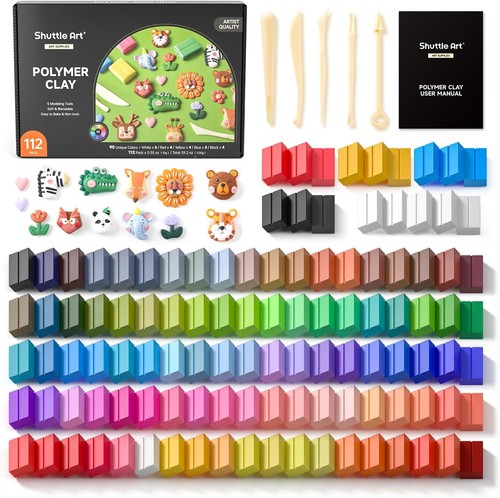 117 piece polymer clay set - 117-piece,