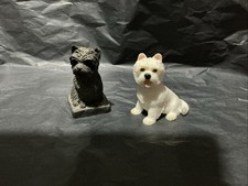Two Westie Figures Dog