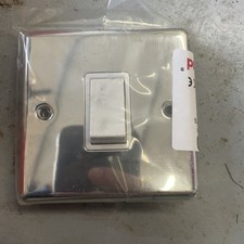 1 x 1 gang 1 way Polished Chrome Metal Light Switch manufactured by Legrand