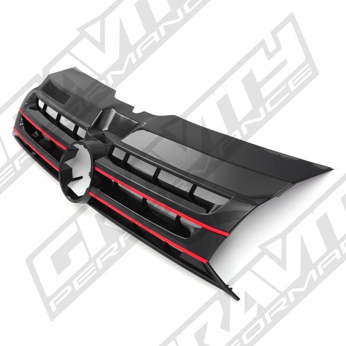 Red accent glossy black front - red,