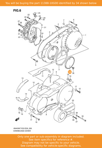 Suzuki filter 11388 - suzuki, 11388-10g00