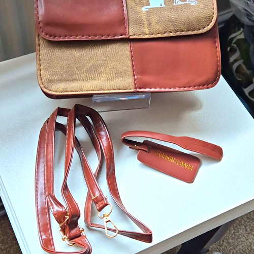 Women brown colourblock - brown,