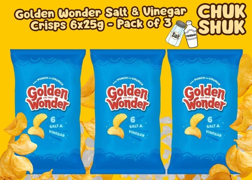 Golden wonder salt vinegar - golden,