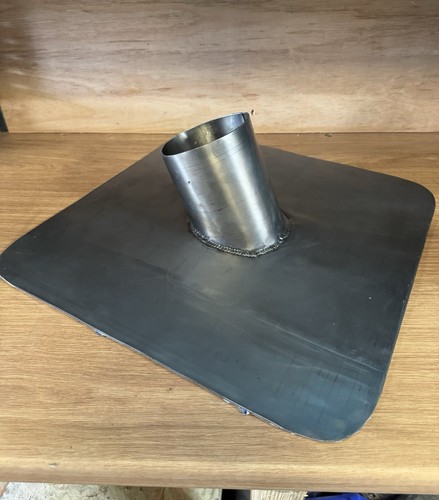 Lead roof vent tile slate - vent,