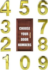 3'' GOLD Door Numbers Self