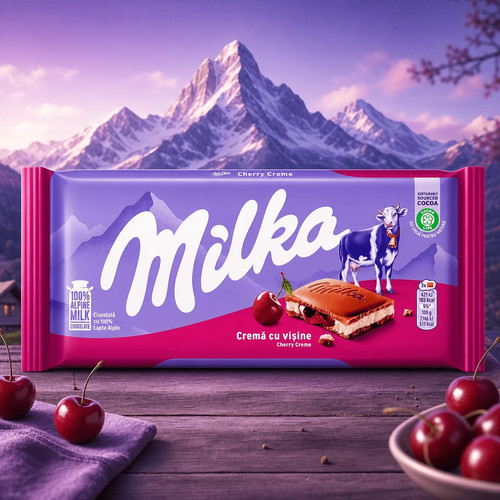 Milka cherry creme milk - cherry,