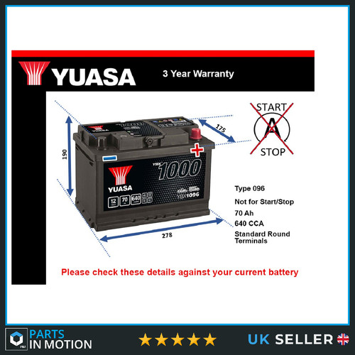Battery fits jaguar - jaguar, type