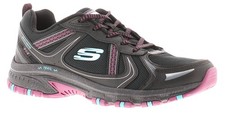 Skechers Womens Walking Boots Hillcrest Vast Adven Lace Up black UK Size