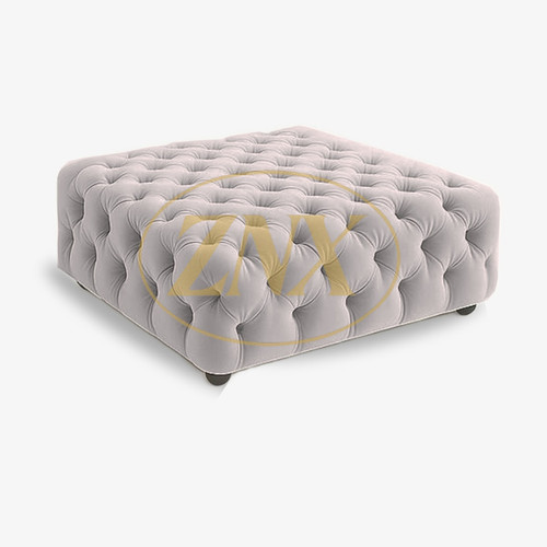 Diamond tufted velvet - velvet, ottoman