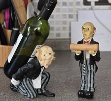 Vintage James The Butler Bottle Holder and fellow corkscrew stand.