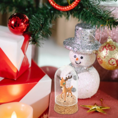 Light brown wooden base glass - light,