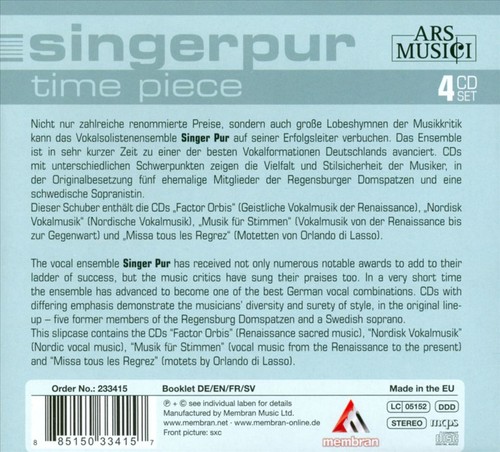 Singer pur time piece - singer,