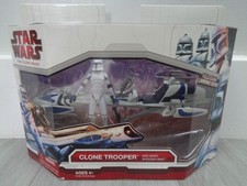 Star Wars The Clone Wars Barc Speeder Bike & Clone Trooper Figure Set Sealed