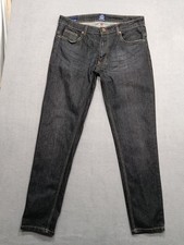 Industrialize Jeans Men's 32" Waist Black 31" Straight Leg  Mid-Rise Stretch