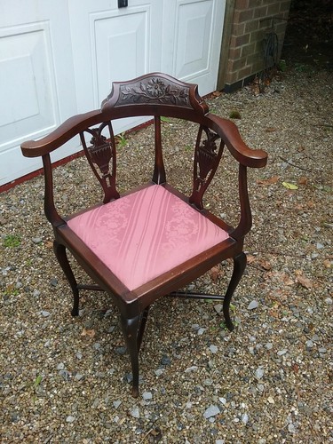 Antique corner chair - antique,