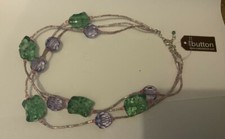 One Button Necklace - Costume