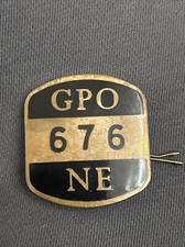 Vintage GPO NE 676 Postman's Enamel Cap Badge