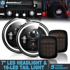 6PCS 7" LED Headlights & Brake
