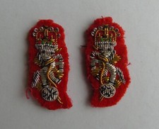 Royal Electrical & Mechanical Engineers Bullion Mess Dress REME Collar Badges
