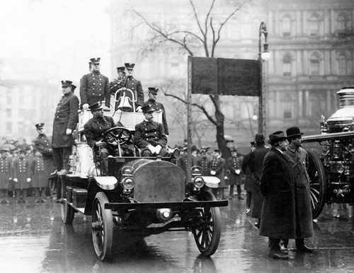 1913 firemen with fire - with,