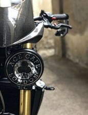 1 headlight sticker TRIUMPH coffee speed street triple transparent and black