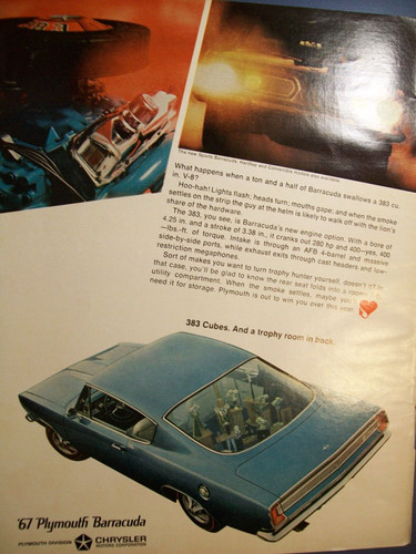 1967 plymouth barracuda - 1967,