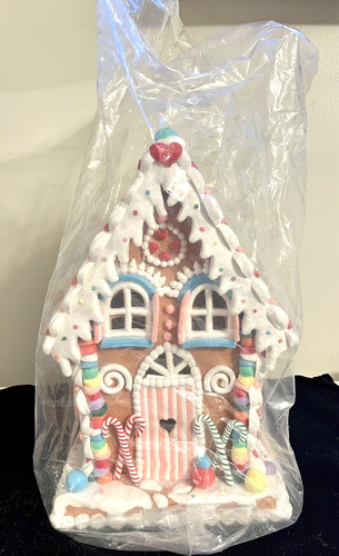 Gingerbread claydough lighted - gingerbread,
