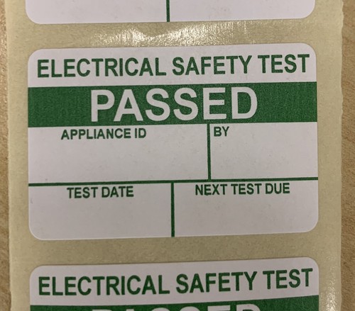 Pat testing labels - testing, x
