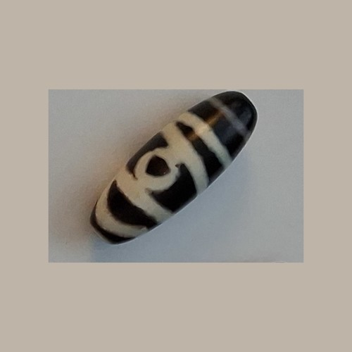 Dzi bead single eye pattern - bead,