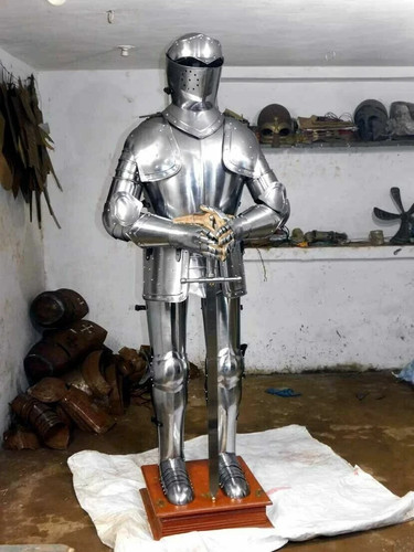 Silver medieval knight - medieval,
