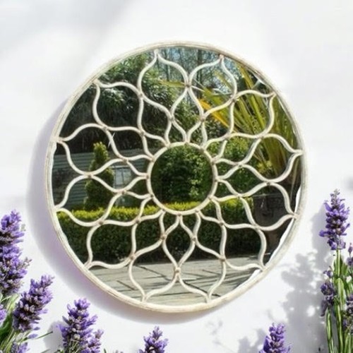 60cm metal round wall mirror - 60cm,