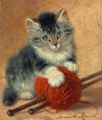 Henriette ronner knip cat 7x5 - henriette,