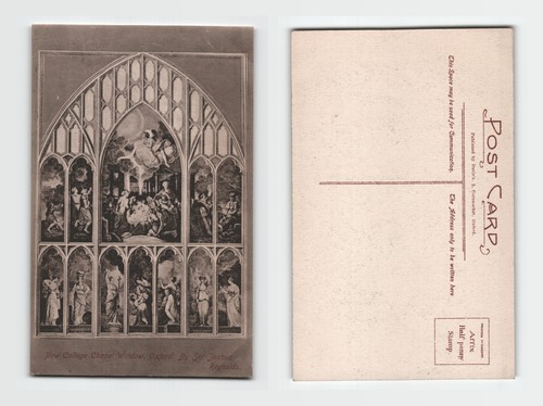 Postcard new college chapel - -,