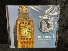 Great Britain, Silver (.999), 2015 £100 Coin (Big Ben), in Pack