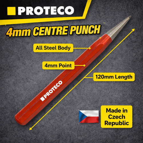 Proteco 4mm centre punch - proteco,