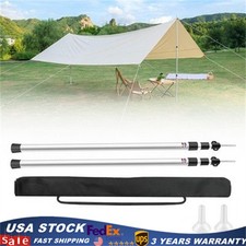 2× Tent Pole Telescopic
