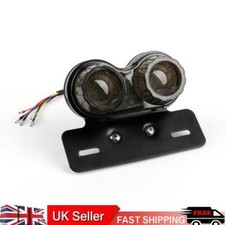 Motorcycle Led Rear Tail Light Brake Indicator Light Number Plate 12V Black UK