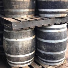 Recycled Solid Wine Barrel Whisky Outdoor Garden 55 Gallon FREE  DELIVERY