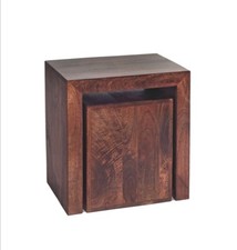 Solid Mango Wood Modern Small