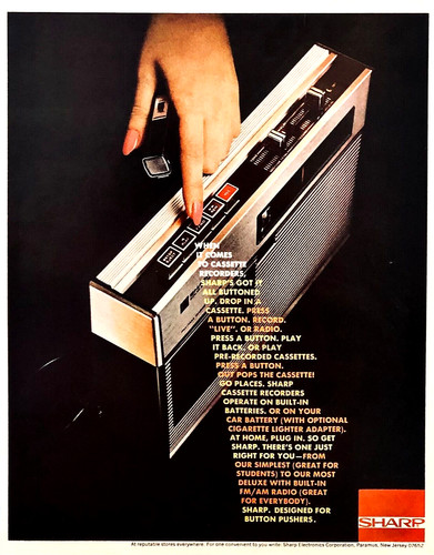 Sharp portable cassette - sharp,