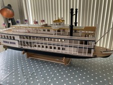 Dumas Vintage RC model Creole Queen Paddle Steamer Boat New Orleans 48”  long 