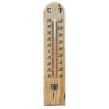 Wooden thermometer - wooden,