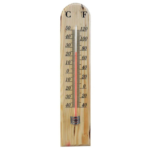 Wooden thermometer - wooden,